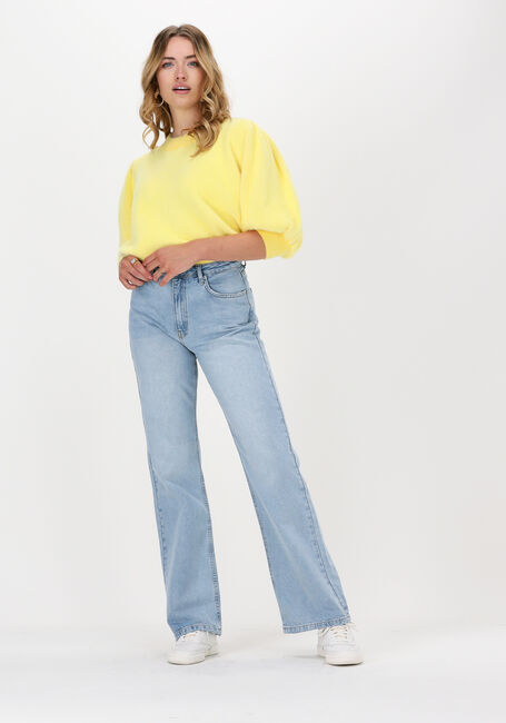 Lichtblauwe NA-KD Straight leg jeans RELAXED FULL LENGTH JEANS - large