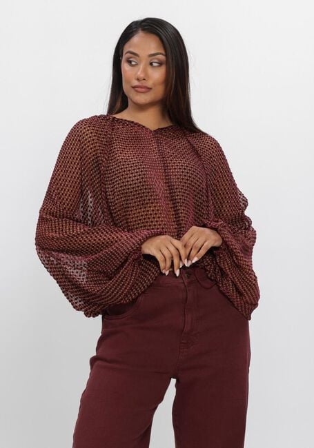 Bordeaux NUKUS Blouses ALICIA BLOUSE PATTERN - large