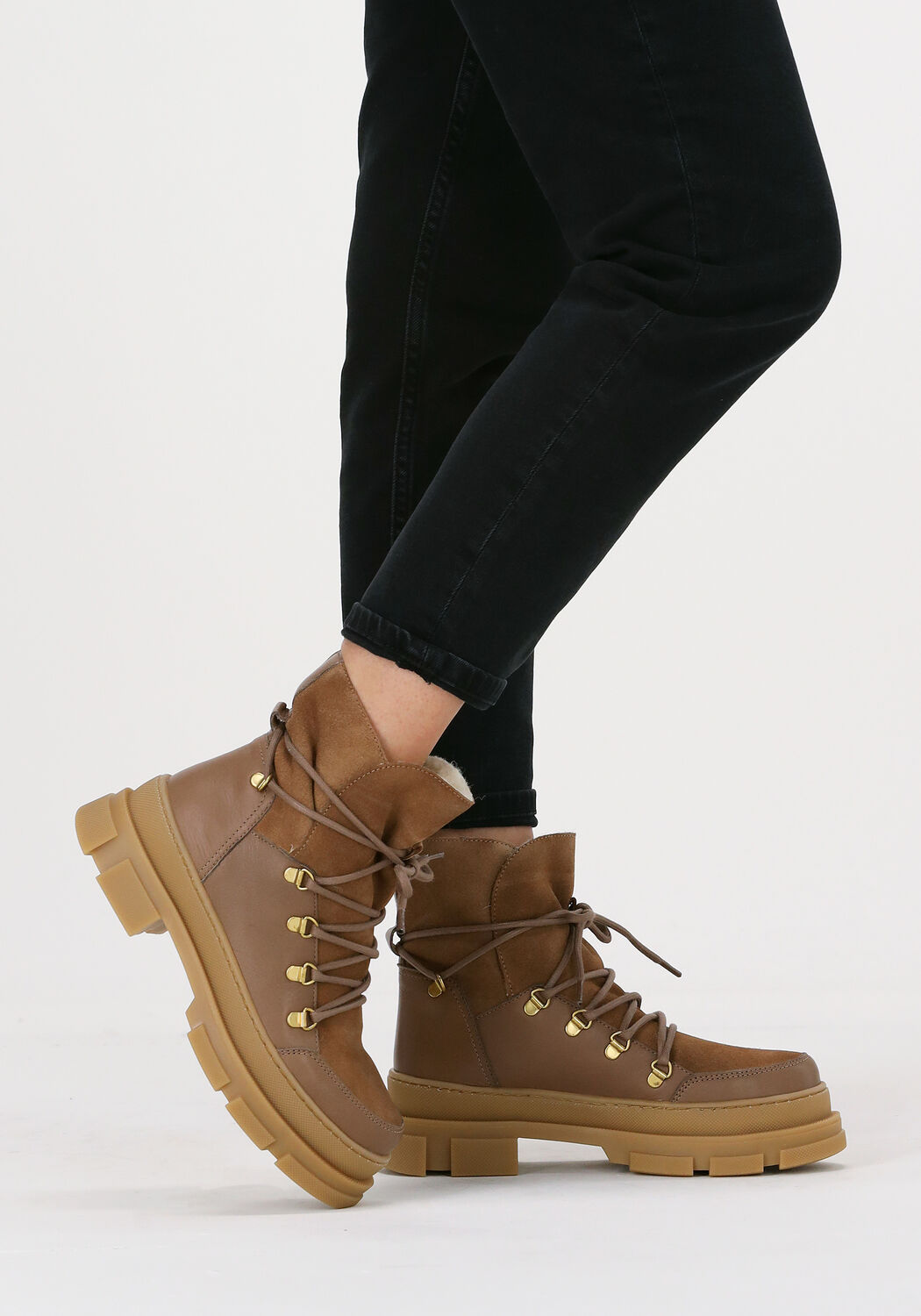 Camel PAVEMENT Veterboots KIARA WOOLS - large