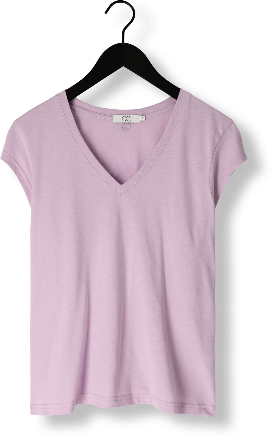 CC HEART Dames Tops & T-shirts Basic V-neck T-shirt Lila