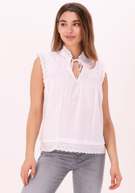 Witte CO'COUTURE Blouse PRIMA PINTUCK TOP - large