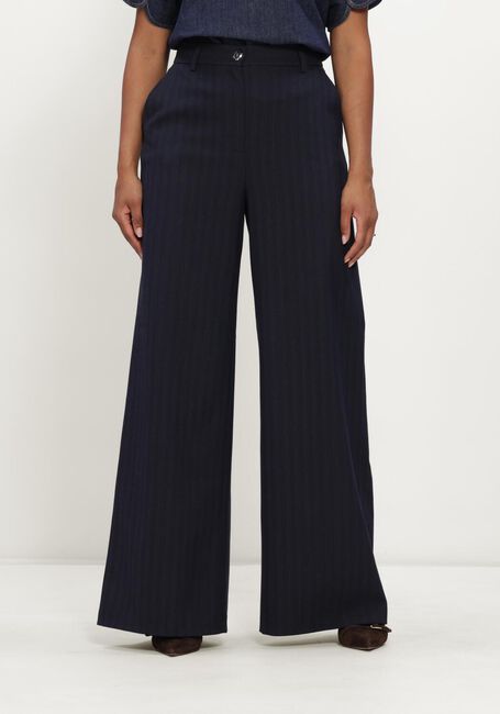 Donkerblauwe CAROLINE BISS Wijde broek 4569 - large