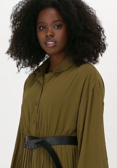 Groene NA-KD Mini jurk PLEATED MINI DRESS - large