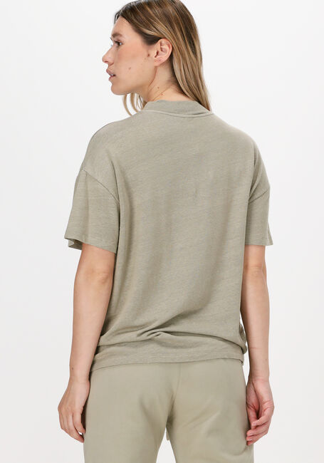 Groene 10DAYS T-shirt HIGH NECK TEE LINEN - large