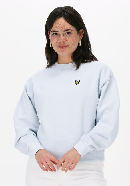 Lichtblauwe LYLE & SCOTT Sweater GARMENT DYE SWEATSHIRT - large