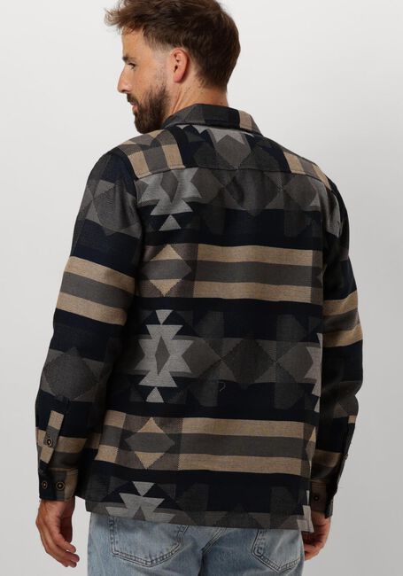 Blauwe ANERKJENDT Overshirt AKOSCAR BIG SIZE INKA - large