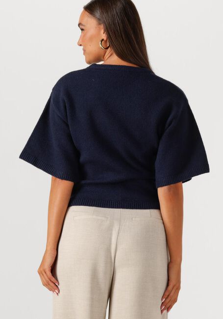 Donkerblauwe NEO NOIR T-shirt ASHA KNIT TEE - large