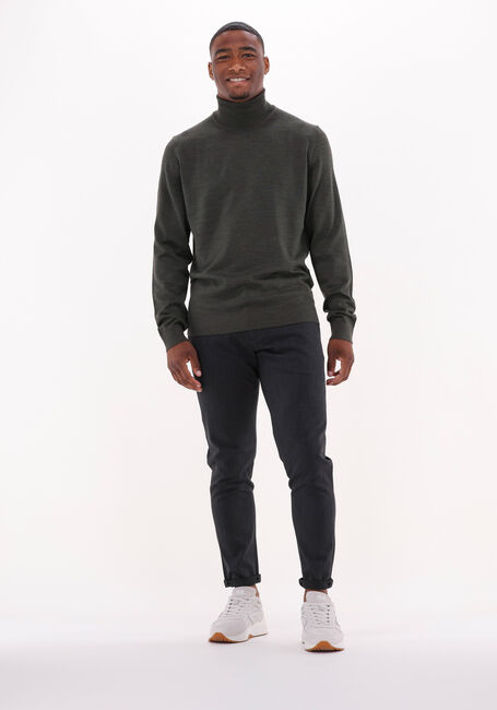 Groene SELECTED HOMME Coltrui TOWN MERINO COOLMAX KNIT ROLL B - large