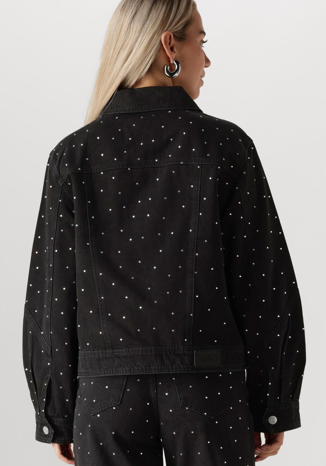 Y.A.S. Dames Jassen Yasrista Ls Denim Shacket Donkergrijs