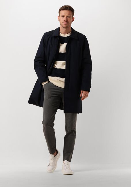Donkerblauwe SELECTED HOMME Parka's SLHJONES COTTON MAC COAT - large