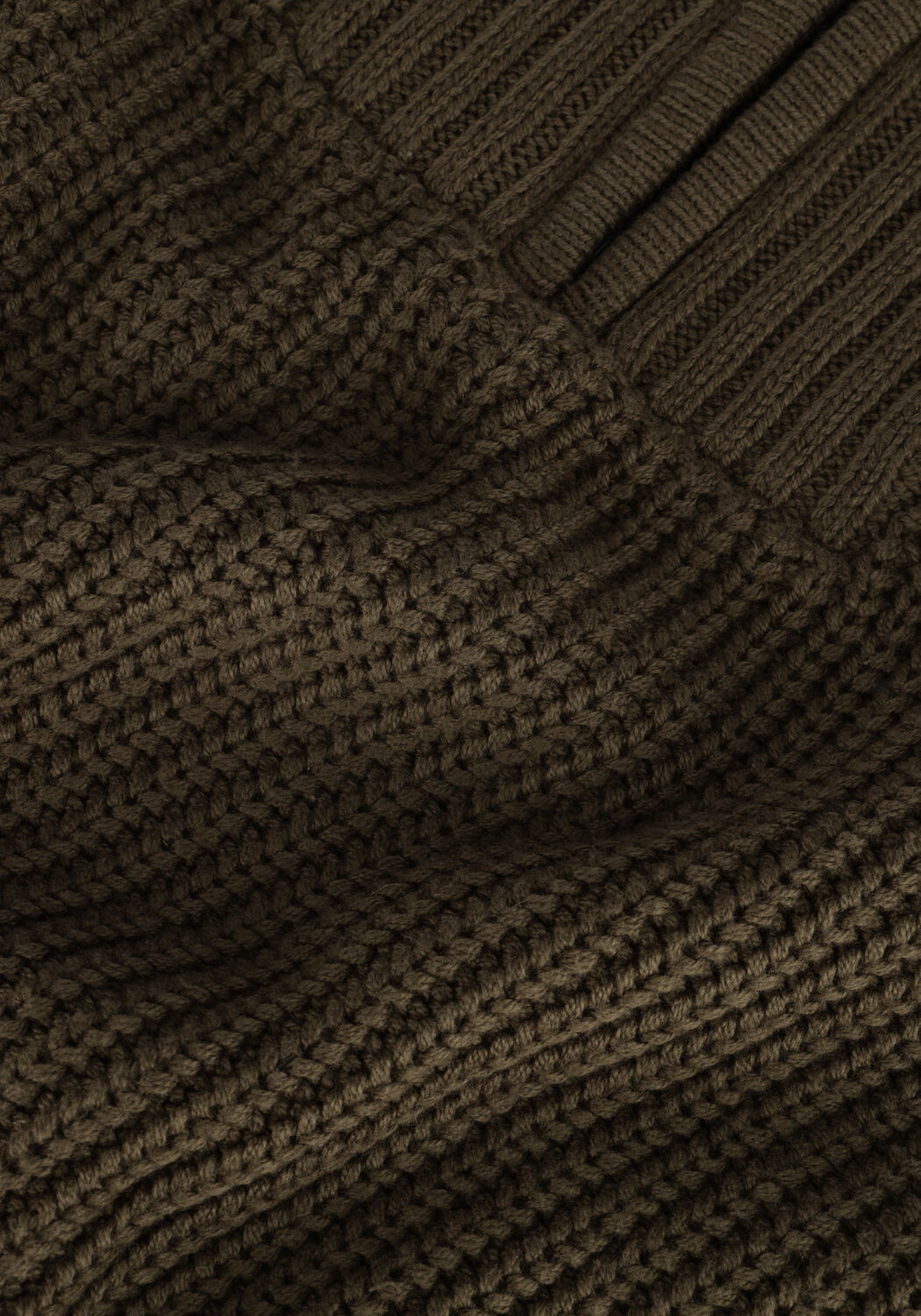 Groene CC HEART Trui AVERY ZIP KNIT SWEATER - large