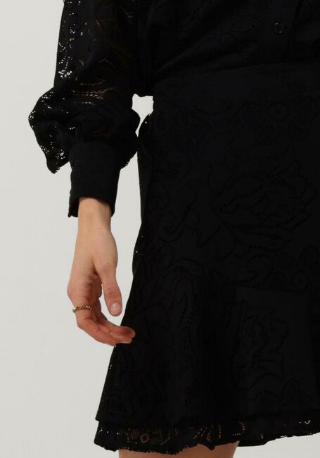 Zwarte ALIX THE LABEL Minirok LADIES KNITTED LACE SKIRT - large