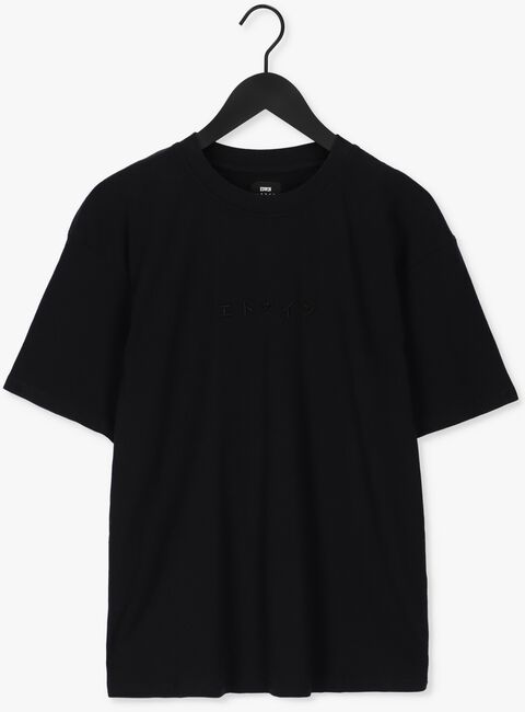 Zwarte EDWIN T-shirt KATAKANA EMBROIDERY TS - large