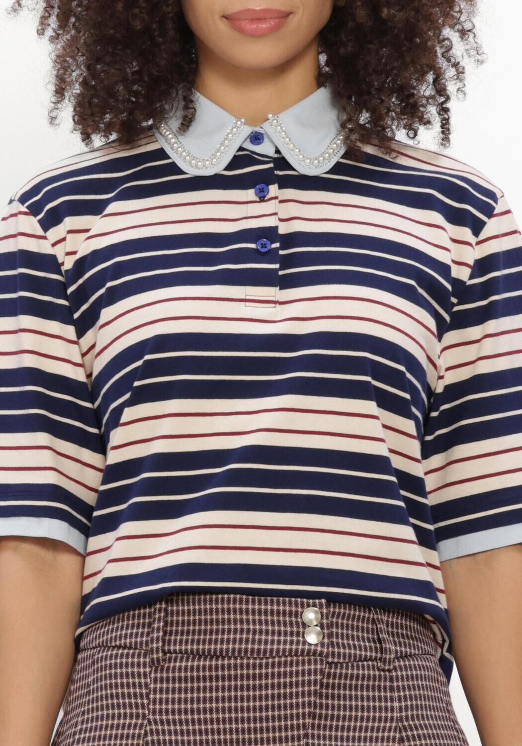 Creme SILVIAN HEACH Top POLO BAERTELSEN - large