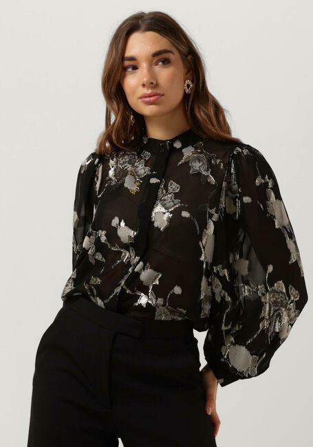 Zwarte LEVETE ROOM Blouses LR-VIVA 2 SHIRT - large
