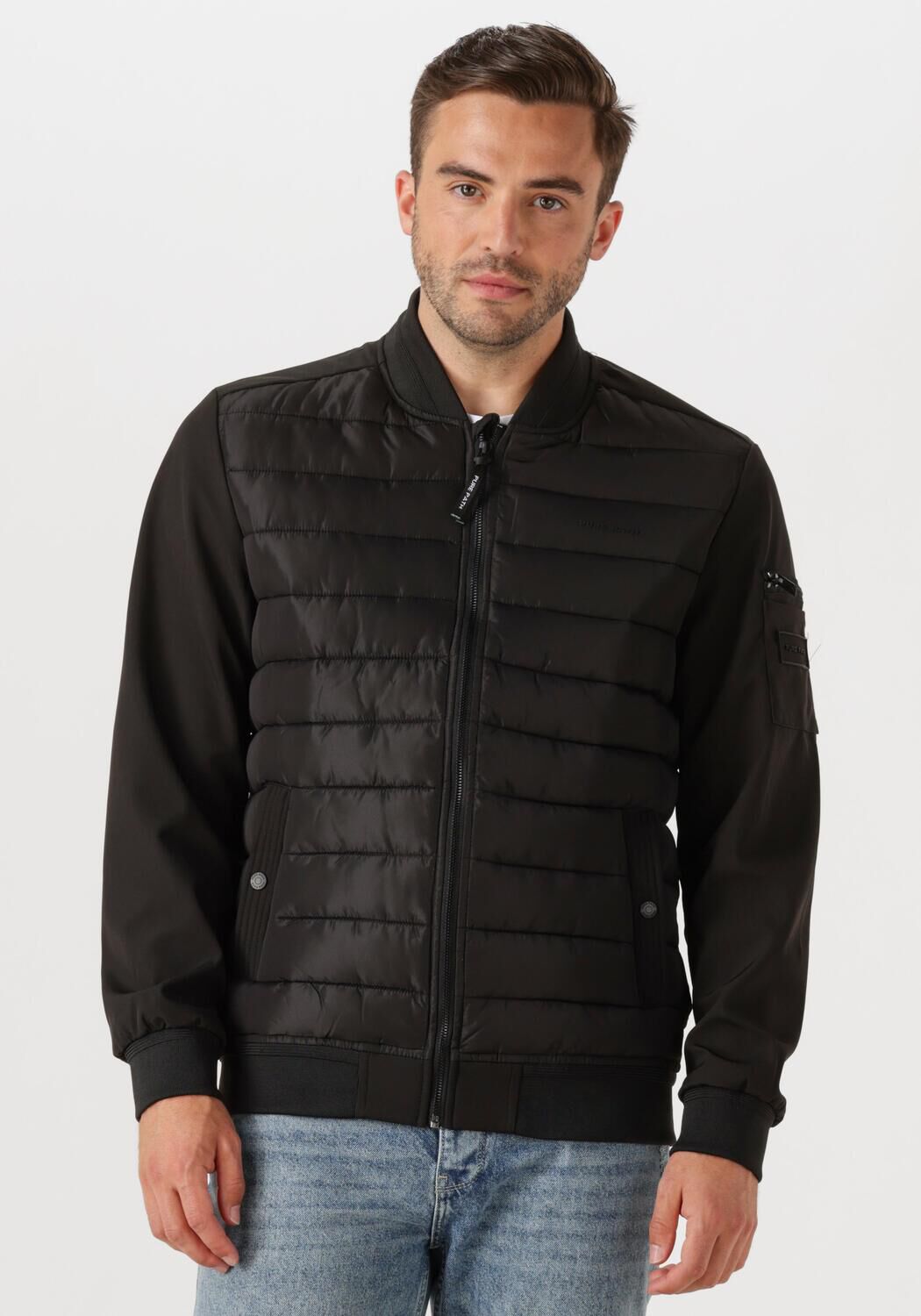 PURE PATH Heren Jassen Regular Fit Padded Jackets Zwart