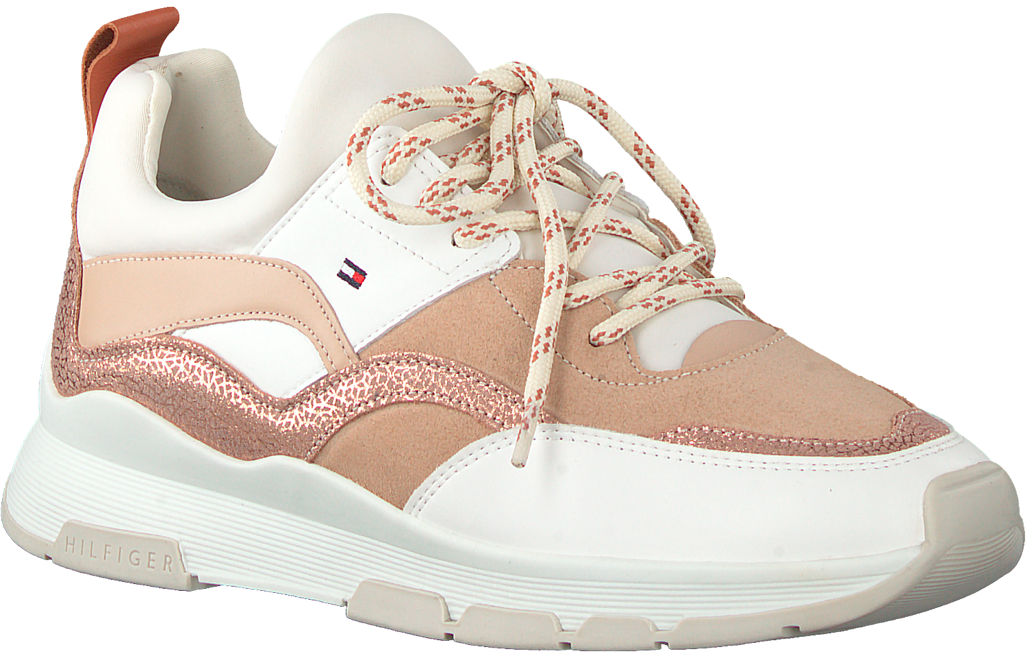 Roze Tommy Hilfiger Lage Sneakers Sporty Chunky Glitter Omoda