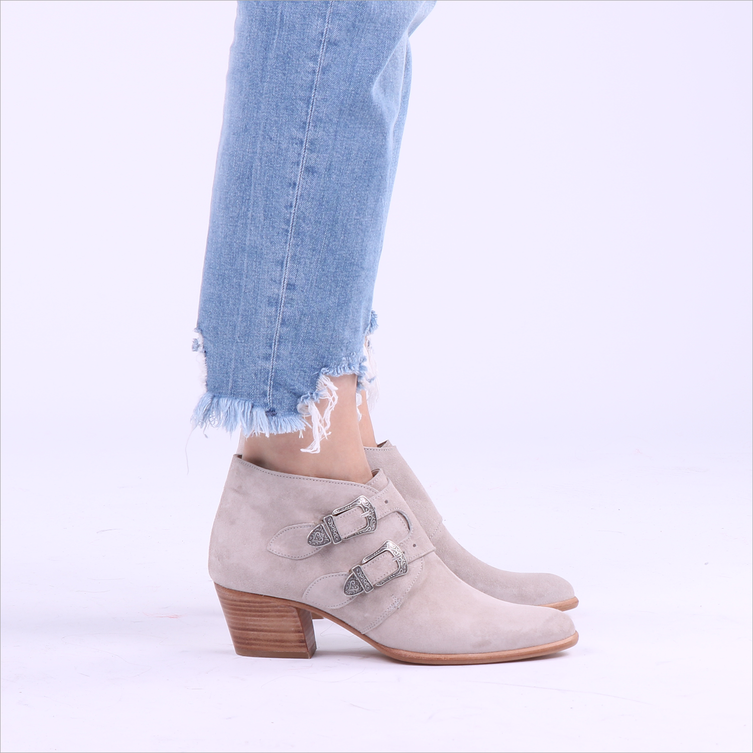 Taupe PERTINI Enkellaarsjes 25554 | Omoda