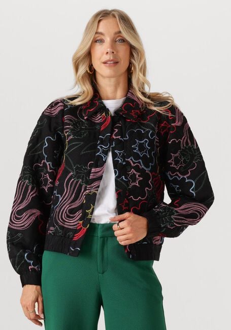 Zwarte POM AMSTERDAM Jack JACKET - AUTUMN GARDEN - large