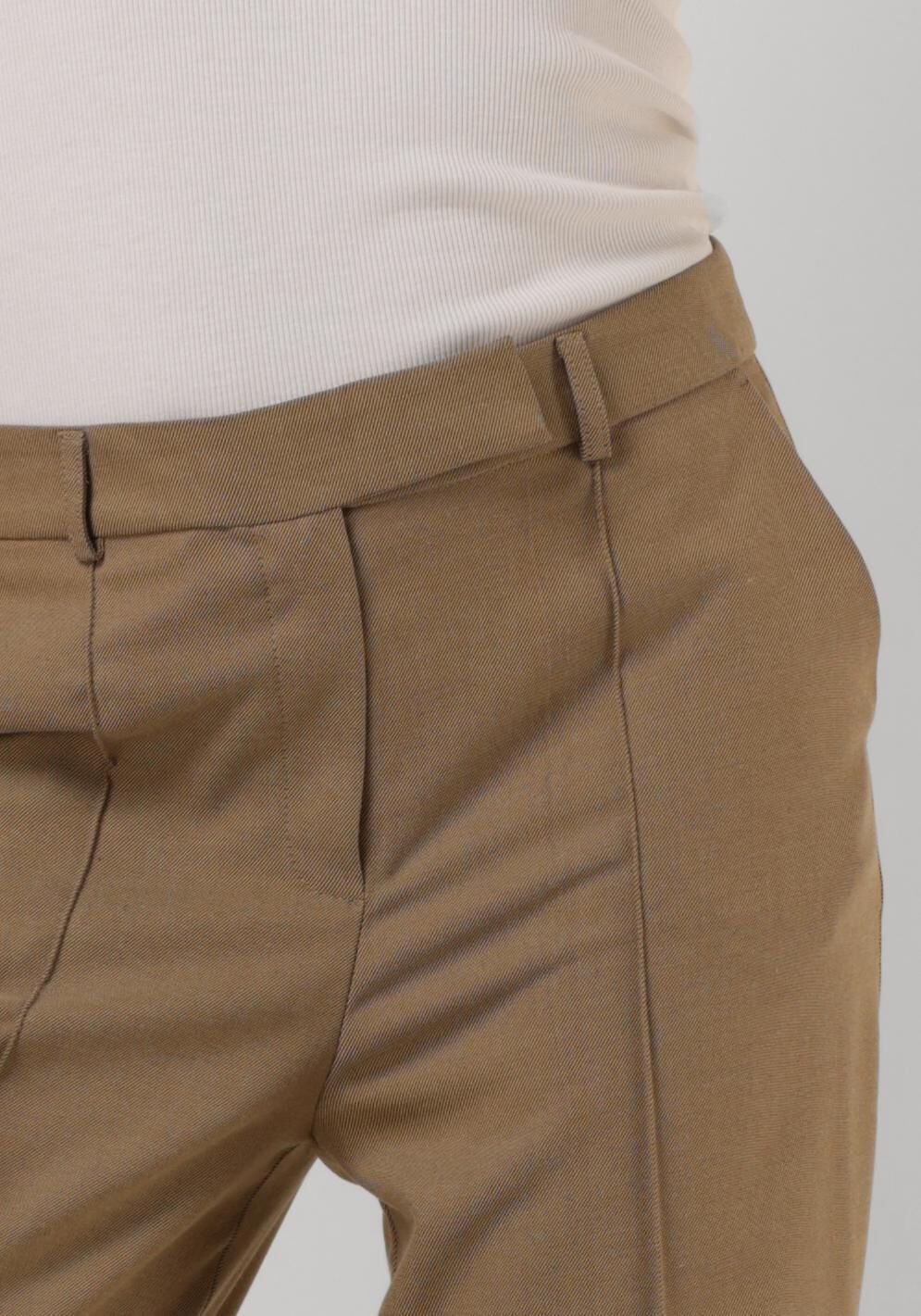 AAIKO Dames Broeken Chantalle Twill Vis 350 Taupe