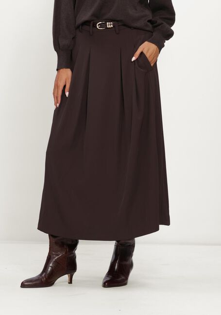Bruine CO'COUTURE Maxirok ALINICC ANYA PLEAT SKIRT - large