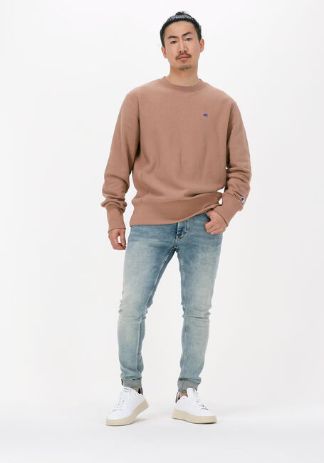 Bruine CHAMPION Sweater CREWNECK SWEATSHIRT - large