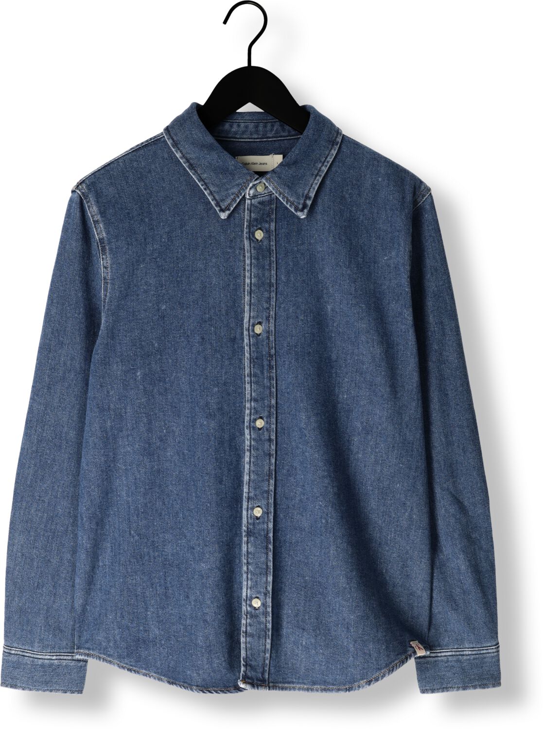 CALVIN KLEIN Heren Overshirts Slim Denim Shirt Donkerblauw