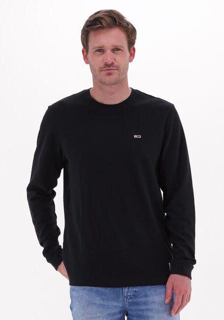 Zwarte TOMMY JEANS Trui TJM WAFFLE SNIT CREW - large