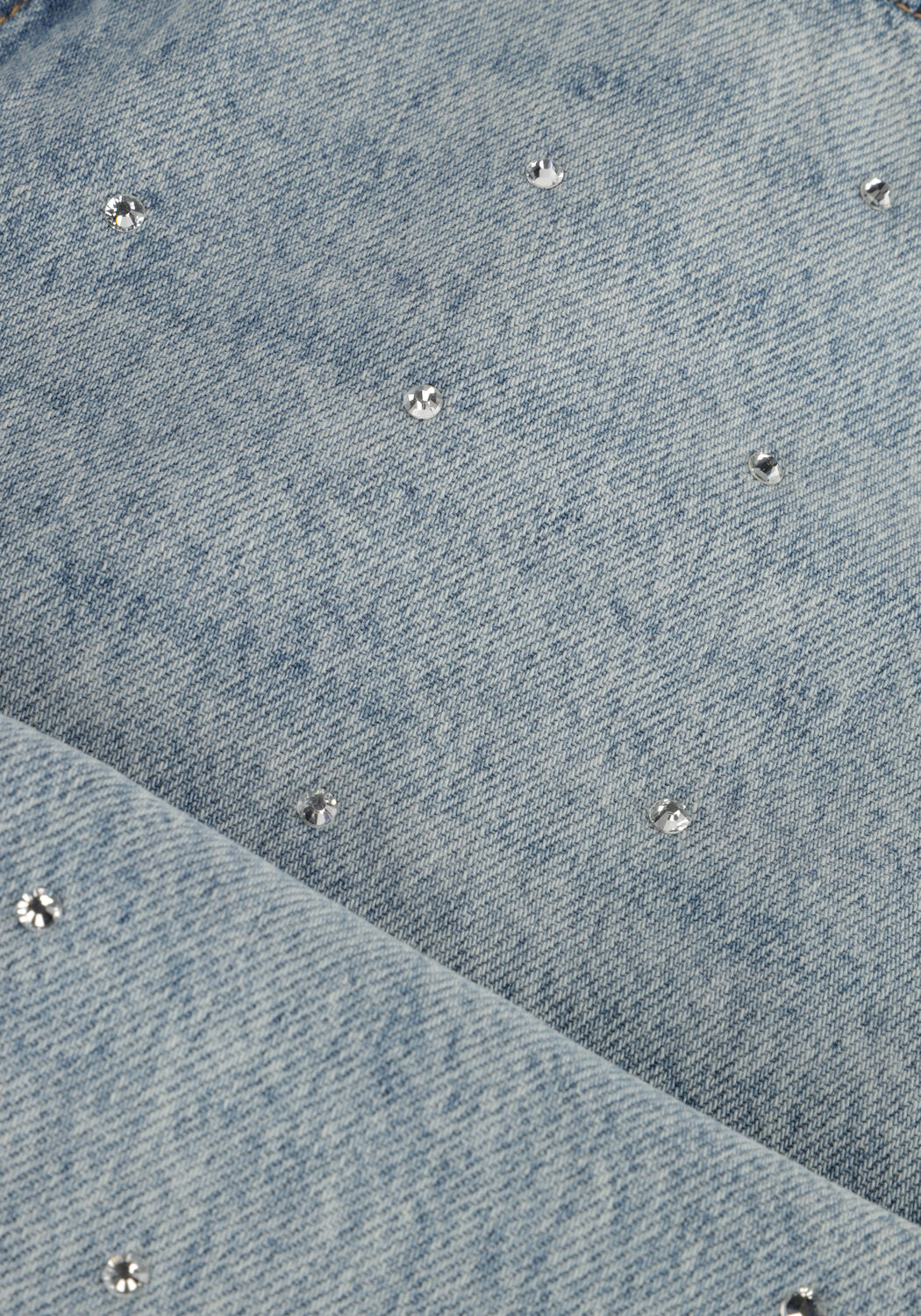 Lichtblauwe COLOURFUL REBEL Straight leg jeans JONES RHINESTONES DENIM - large