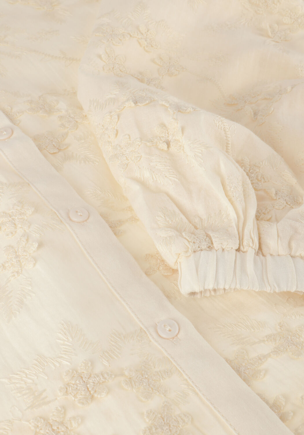 Gebroken wit SUMMUM Blouses BLOUSE SMALL FLOWER 3D - large