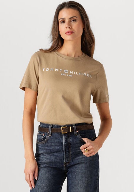 Zand TOMMY HILFIGER T-shirt REG CORP LOGO C-NK SS - large