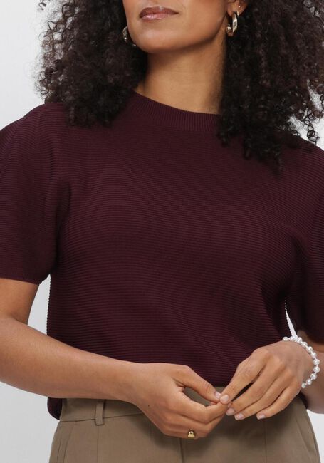 Bordeaux SUMMUM Top PUFF SLEEVE TOP TECH - large