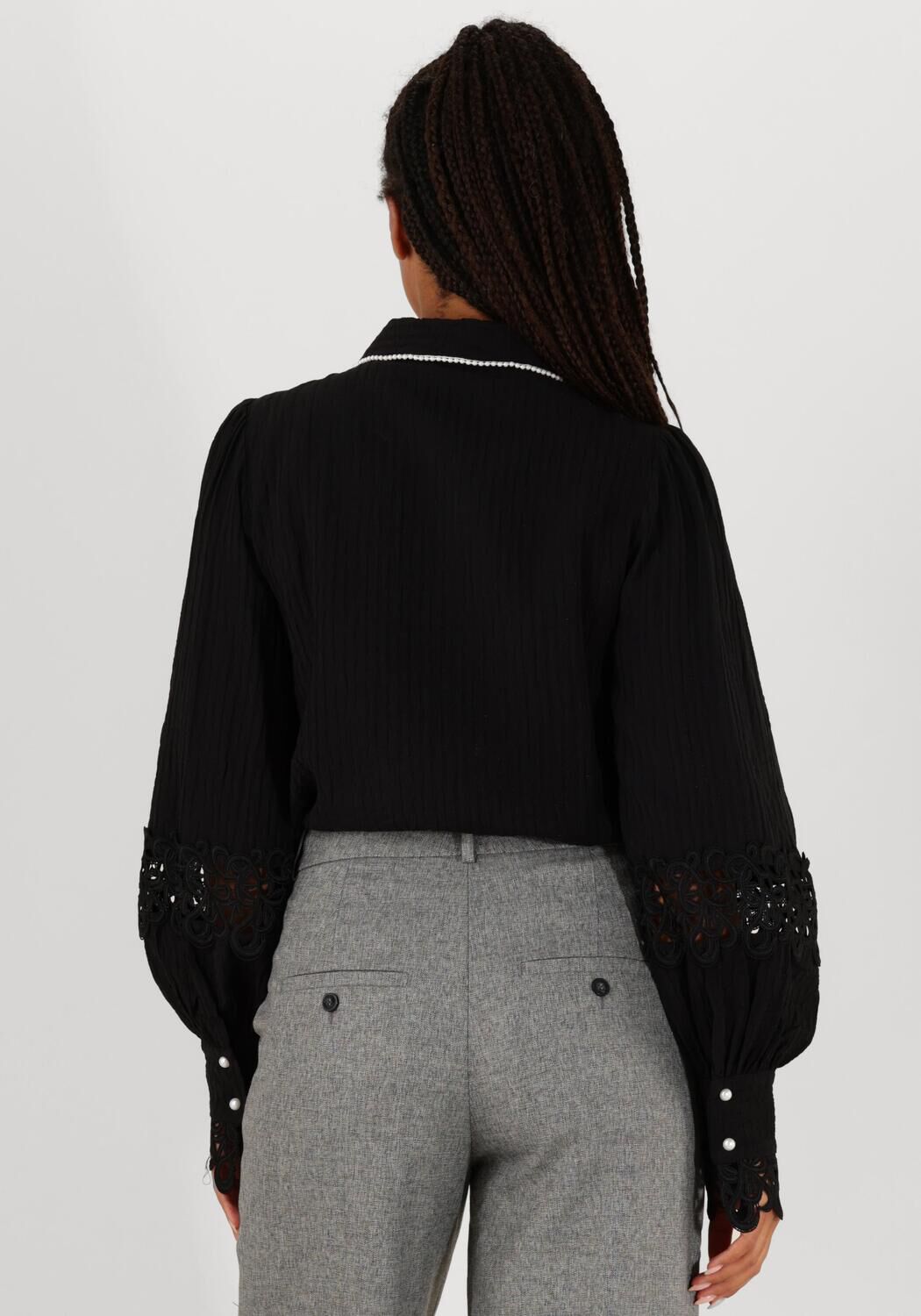 AAIKO Dames Blouses Loewy Vis 492 Zwart