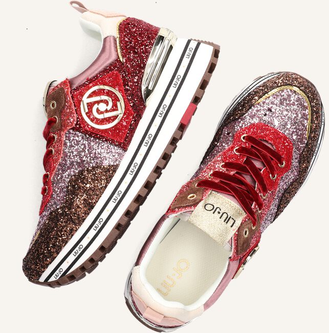 Rode LIU JO Lage sneakers MAXI WONDER 1 Rode LIU JO Lage sneakers MAXI WONDER 1 - large
