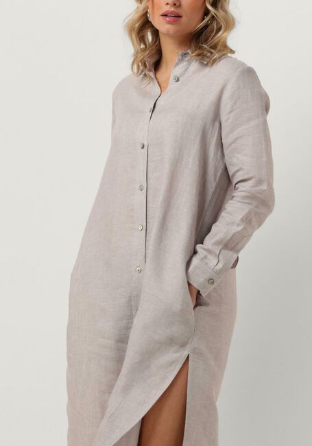 Grijze RESORT FINEST Maxi jurk SHIRT DRESS - large