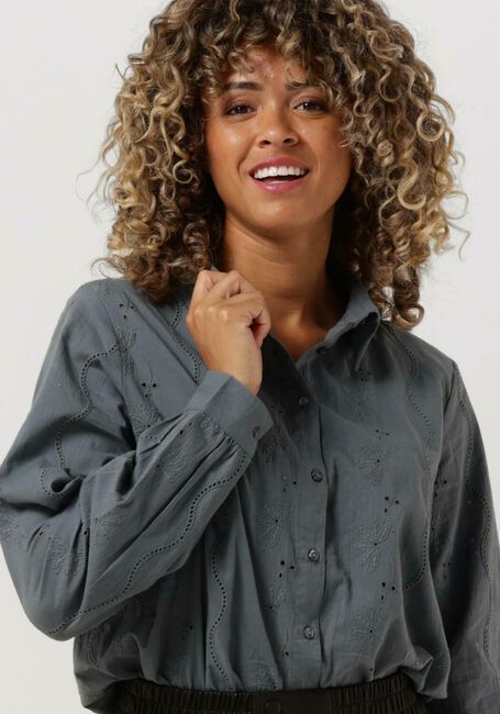 Donkergrijze LOLLYS LAUNDRY Blouses SISU SHIRT - large
