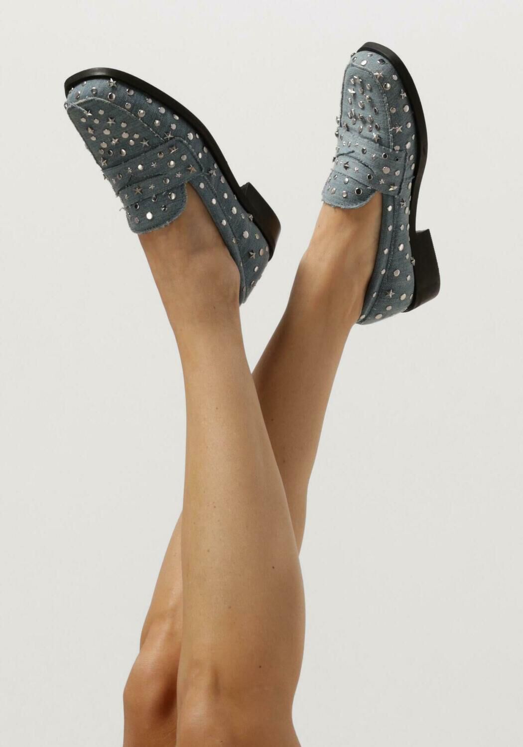 Blauwe FABIENNE CHAPOT Loafers PIM STUDS - large