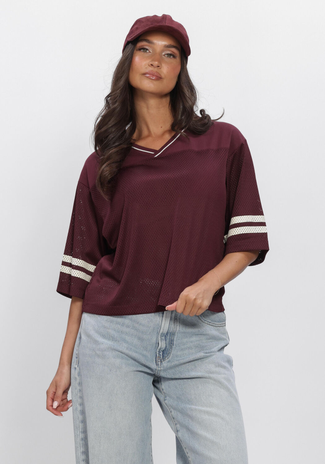 Rode CATWALK JUNKIE Tops & T-shirts FOOTBALL JERSEY - large