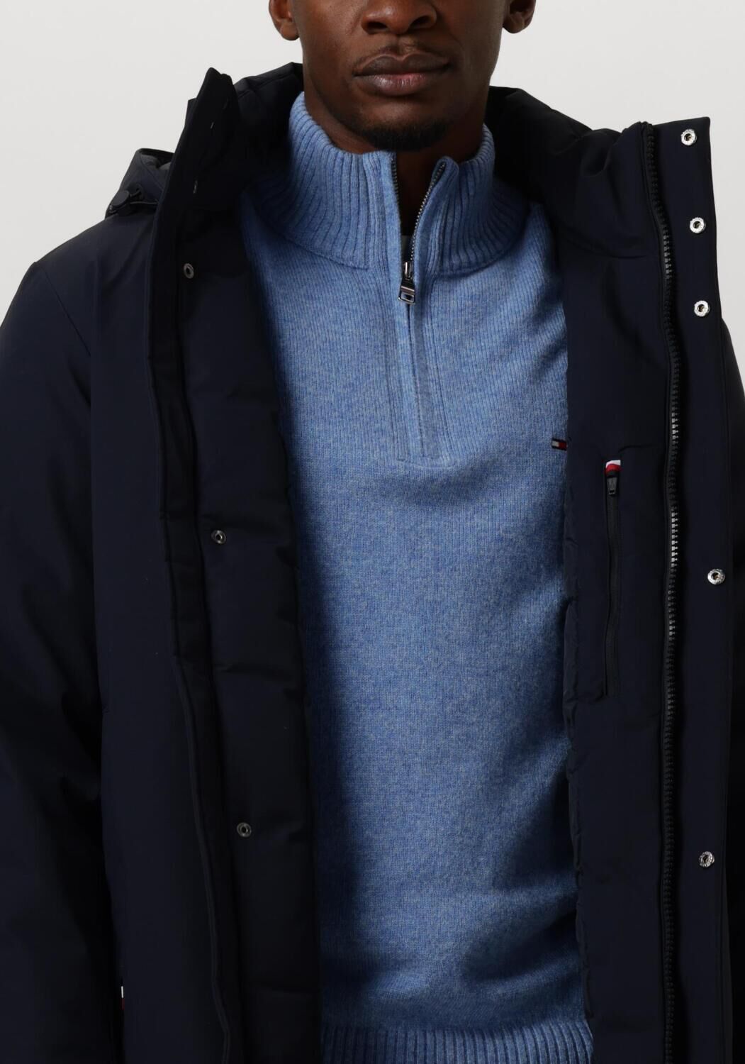 TOMMY HILFIGER Heren Jassen Tech Padded Parka Donkerblauw