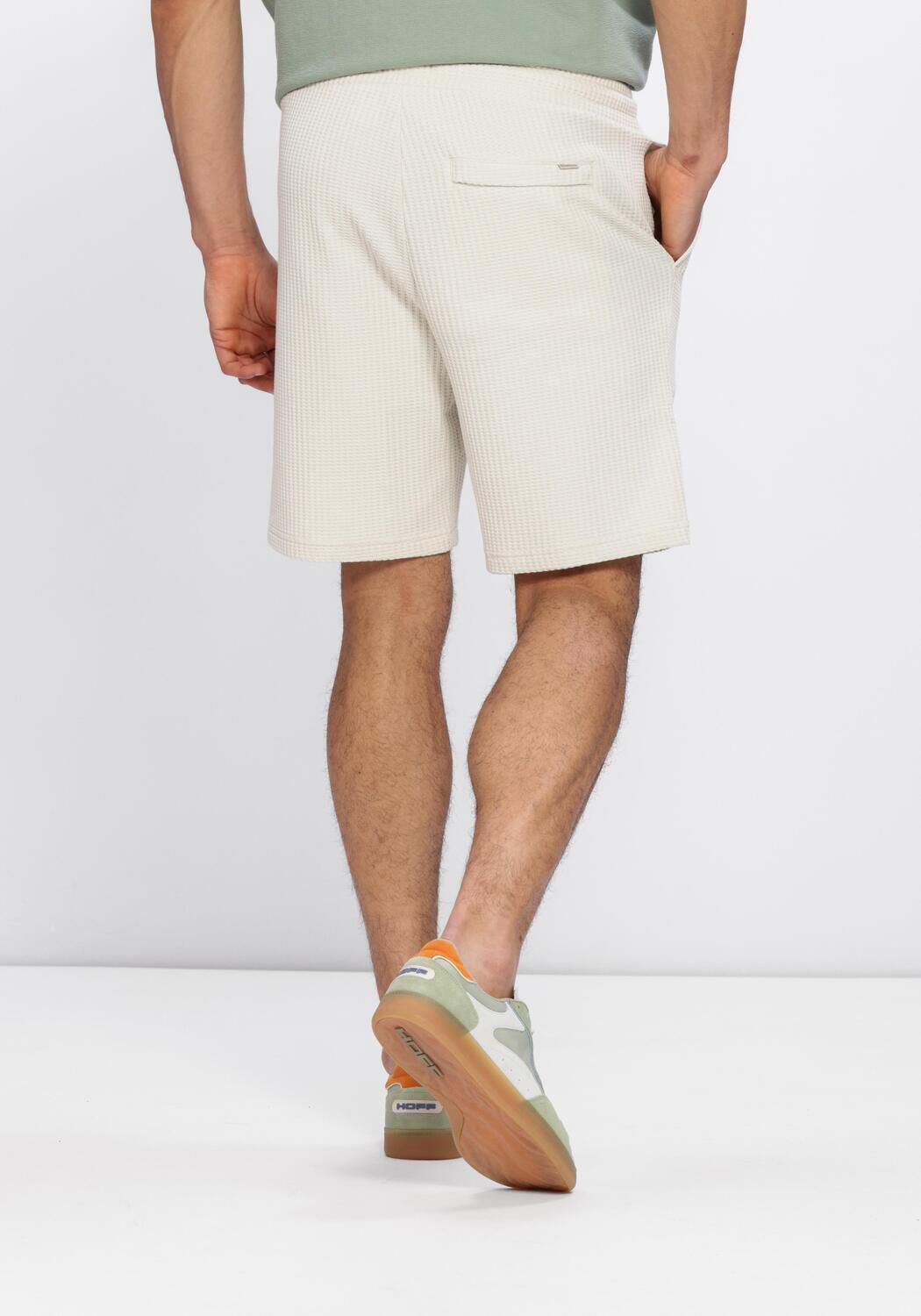 Beige DSTREZZED Korte broek LOGAN WAFFLE SWEATSHORT - large