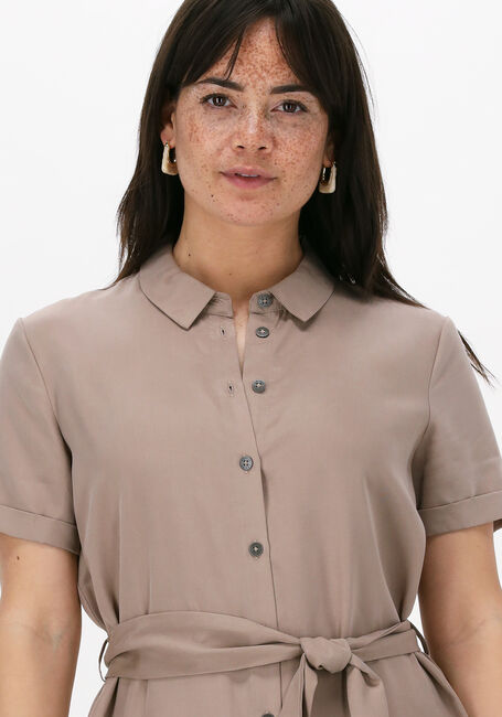 Beige OBJECT Midi jurk OBJTILDA ISABELLA S/S DRESS NO - large