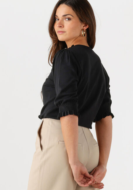 Zwarte FABIENNE CHAPOT Trui MOLLY SHORT SLEEVE PULLOVER - large