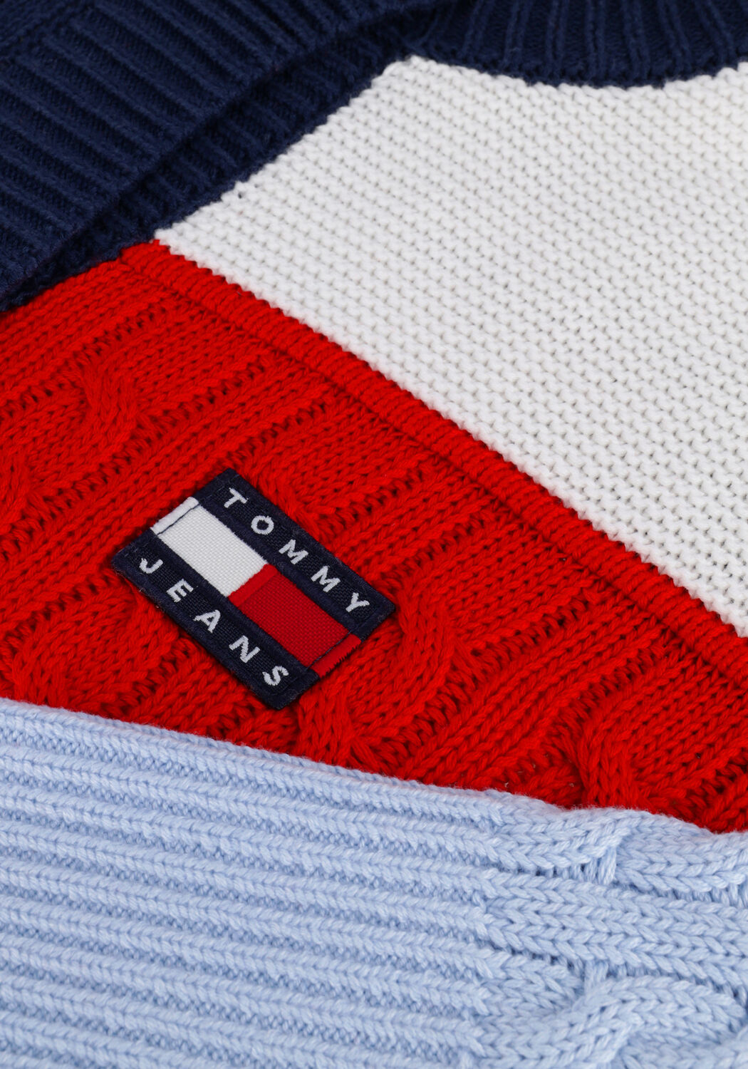 Multi TOMMY JEANS Vest TJW OVRSZD BACK FLAG CARDIGAN - large