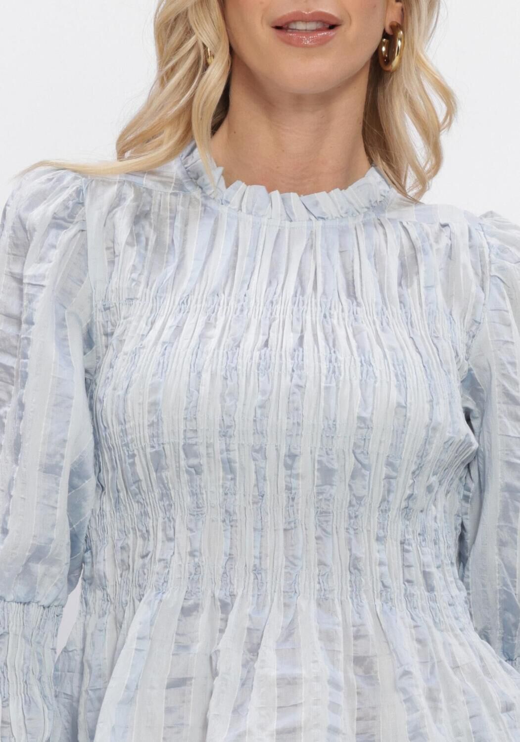 Blauwe Y.A.S. Blouses YASRAVA LS SMOCK TOP - large