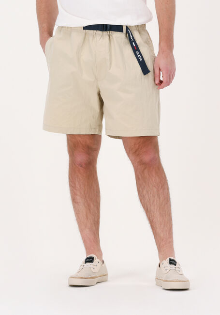 Beige TOMMY JEANS Korte broek TJM BELTED BEACH SHORT - large