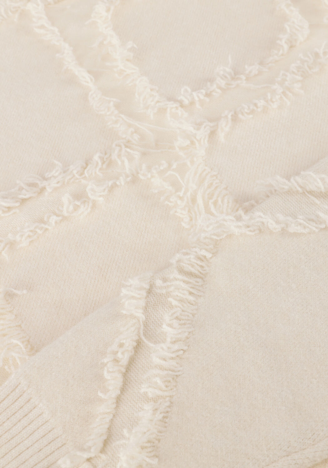 Ecru SUMMUM Trui SWEATER COMFY VISCOSE BLEND KNIT - large