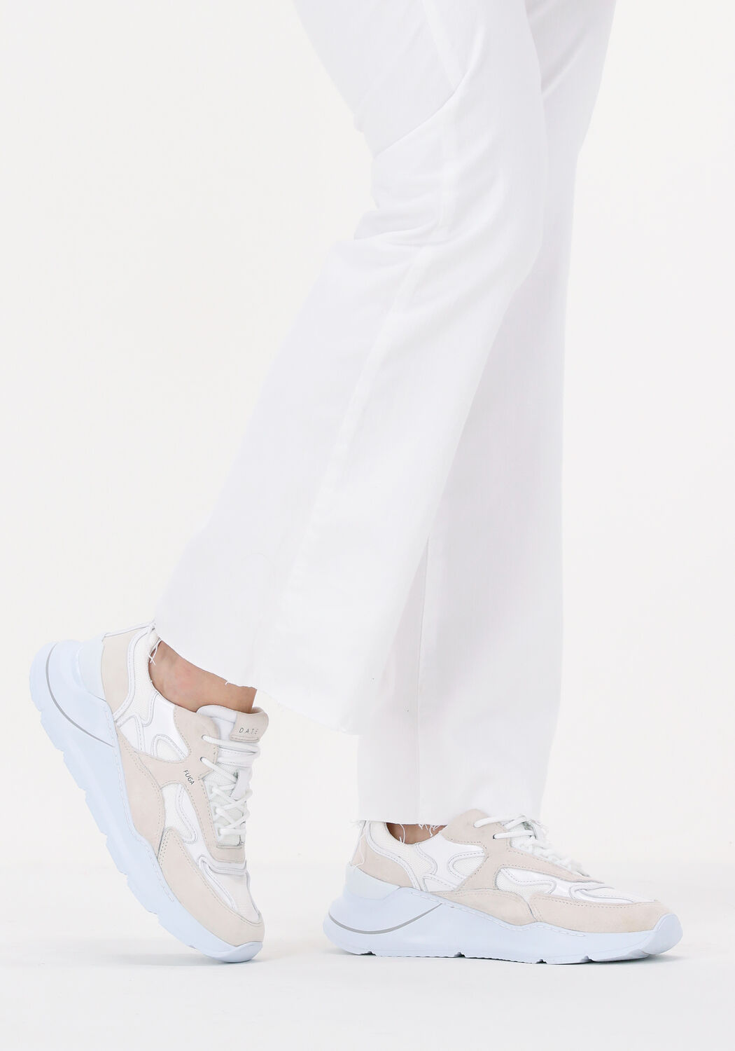 Witte D.A.T.E Lage sneakers FUGA DAMES - large