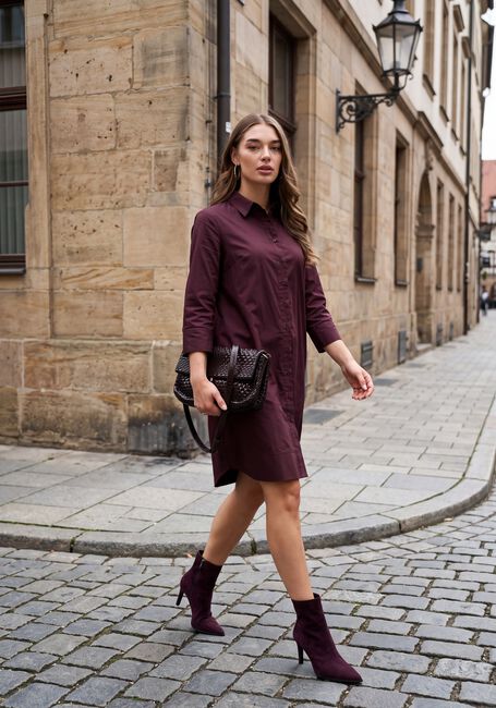 Bordeaux NOTRE-V Mini jurk NV-INNEKE - large
