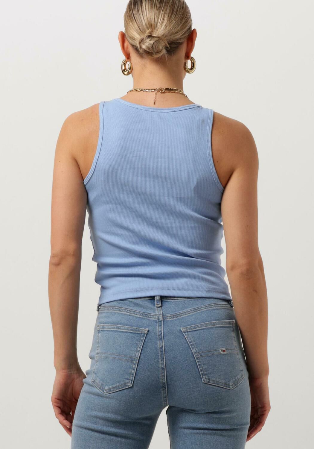 TOMMY JEANS Dames Tops & T-shirts Tjw Essential Rib Tank Blauw