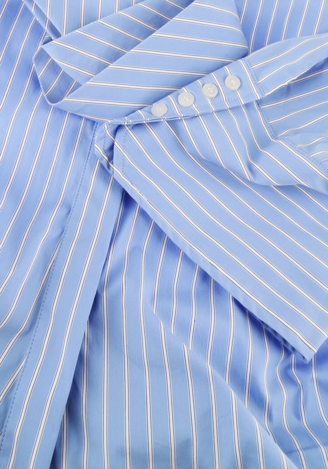 Lichtblauwe NEO NOIR Blouses FRANCESCA STRIPE SHIRT - large
